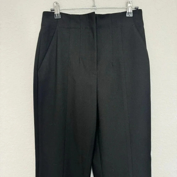 A.L.C Pants Straight Leg Black Size 4 High Rise Old Money - Picture 3 of 12